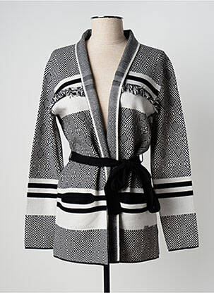 Vestă cu mâneci lungi negru FELINO femeie