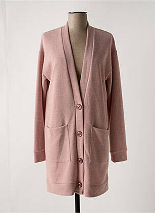 Vestă cu mâneci lungi roz SENORETTA femeie