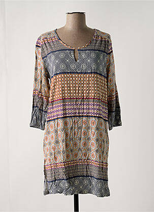 Rochie midi albastru CHERIE LINE femeie