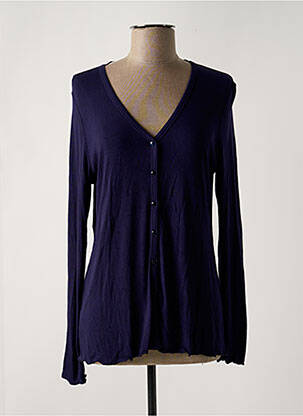 Vestă cu mâneci lungi albastru SENORETTA femeie