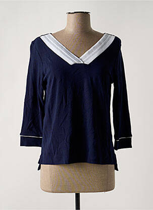 Top albastru FRALY femeie