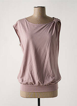 Tricou guler rotund mâneci scurte violet IMPETUS femeie