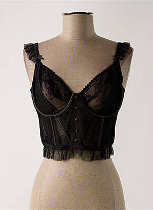 Corset sutien cupe întregi cu decolteu înalt negru LINGADORE femeie