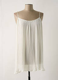 Top croială fluidă bretele subțiri alb MARJOLAINE femme