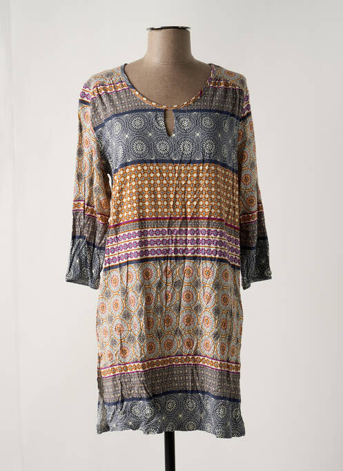 Rochie midi albastru CHERIE LINE femeie