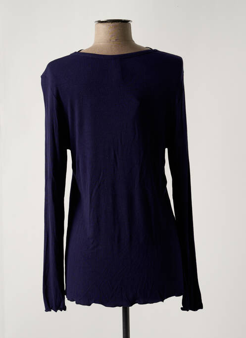 Vestă cu mâneci lungi croială cambrată albastru SENORETTA femme