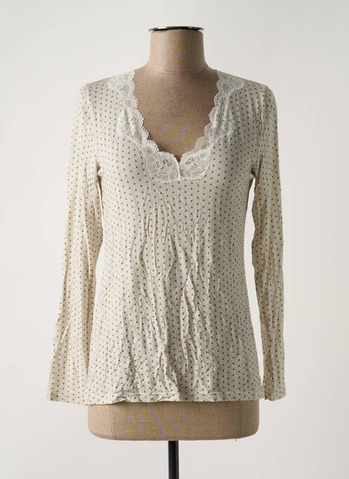 Top bej ANTIGEL femeie