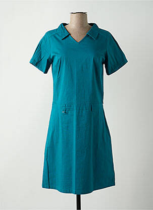 Rochie midi mâneci scurte mâneci scurte albastru AGATHE & LOUISE femeie