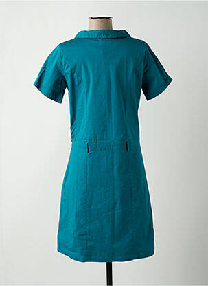 Rochie midi mâneci scurte mâneci scurte albastru AGATHE & LOUISE femeie