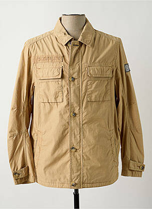 Jachete casual croială dreaptă bej S4 JACKETS bărbat