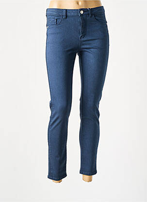 Pantalon slim buzunare albastru C'EST BEAU LA VIE femeie