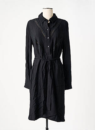 Rochie midi croială fluidă mâneci lungi negru LA FEE MARABOUTEE femeie