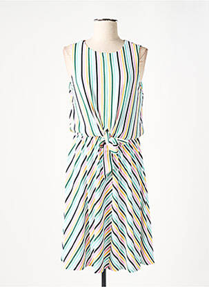 Rochie midi fără mâneci fără mâneci alb TOMMY HILFIGER femeie