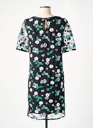 Rochie midi imprimeu floral mâneci scurte negru TOMMY HILFIGER femeie