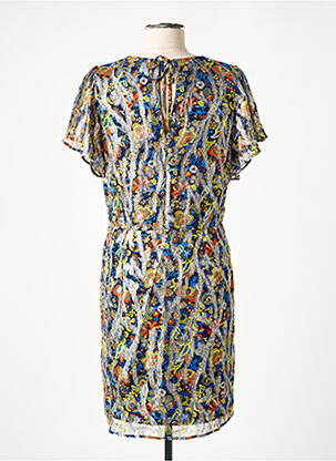 Rochie scurtă mâneci scurte mâneci scurte albastru ONE STEP femeie