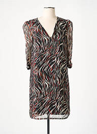 Rochie scurtă croială fluidă mâneci 3/4 negru IKKS femeie