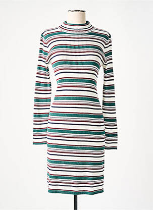 Rochie pulover guler col înalt mâneci lungi alb RODIER femeie