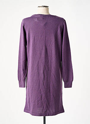 Rochie pulover croială dreaptă mâneci lungi violet DEFACTO femeie