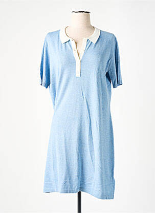 Rochie pulover croială dreaptă mâneci scurte albastru RODIER femeie