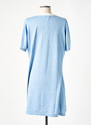 Rochie pulover croială dreaptă mâneci scurte albastru RODIER femeie