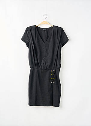Rochie midi mâneci scurte mâneci scurte negru IKKS femeie