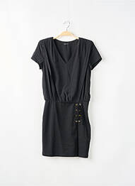 Rochie midi mâneci scurte mâneci scurte negru IKKS femme