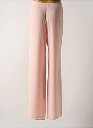 Pantalon larg închidere cu fermoar lateral roz WEILL femeie