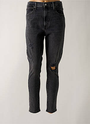 Blugi skinny efect uzat decolorat talie înaltă gri LEVI'S femeie