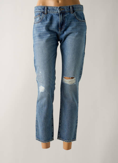 Blugi cu croială dreaptă albastru EMPORIO ARMANI femeie