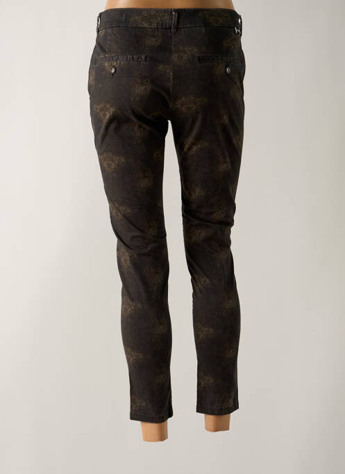 Pantalon 7/8 elasticitate mărime normală negru REIKO femme