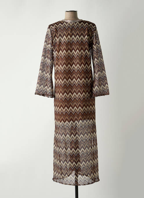 Rochie lungă maro VIE TA VIE femeie