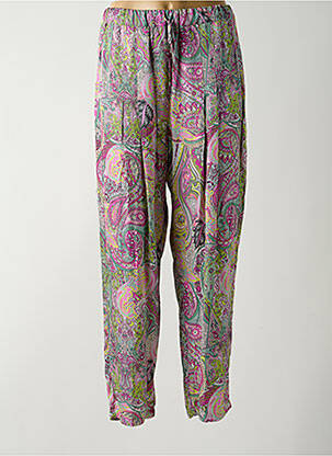 Pantalon drept talie elastică mărime normală violet BRAND UNIQUE femeie