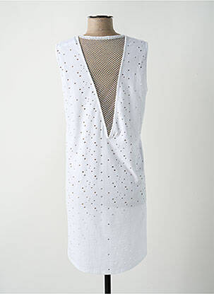 Rochie midi fără mâneci fără mâneci alb BRAND UNIQUE femeie