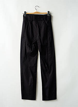 Pantalon drept elasticitate talie joasă negru BRAND UNIQUE femeie