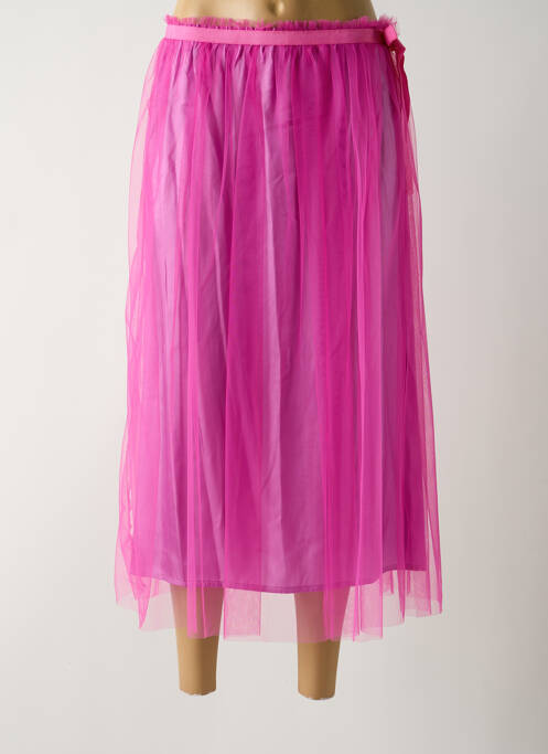 Fustă midi roz DIXIE femeie