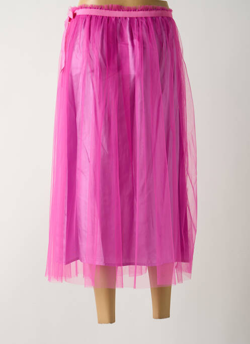 Fustă midi roz DIXIE femeie