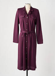 Rochie midi mâneci lungi mâneci lungi violet GUY DUBOUIS femme