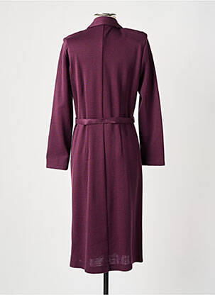 Rochie midi mâneci lungi mâneci lungi violet GUY DUBOUIS femeie