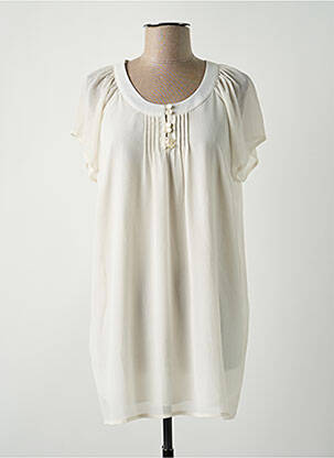 Tunică mâneci scurte bej GRIFFON femeie