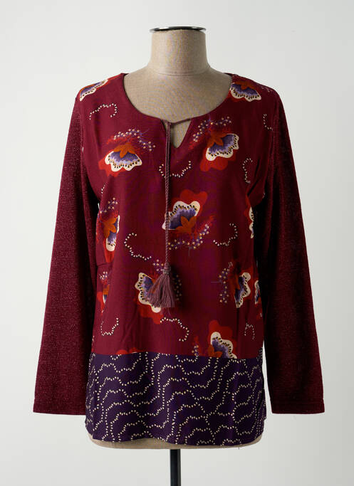 Tunică mâneci lungi roșu GRIFFON femeie