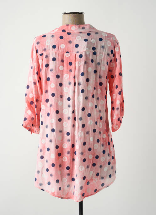 Tunică mâneci lungi roz COULEURS DU TEMPS femeie