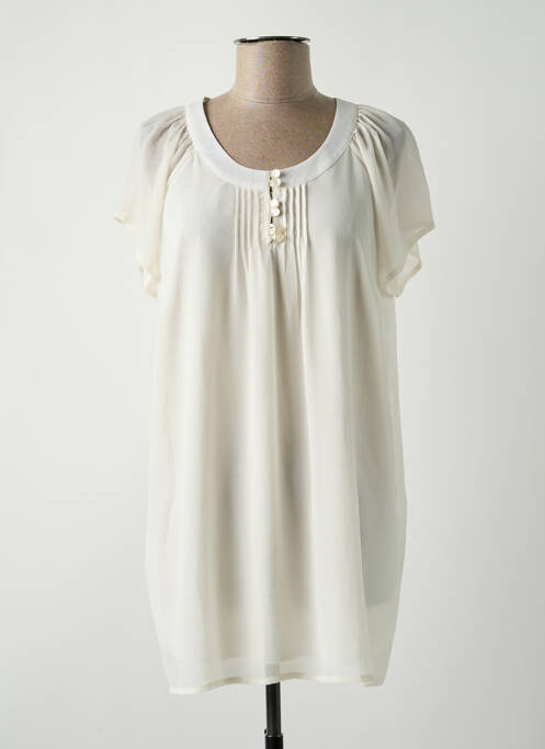 Tunică mâneci scurte bej GRIFFON femeie