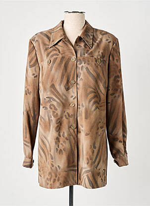 Tunică mâneci lungi maro GUY DUBOUIS femeie