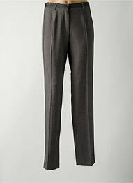 Pantalon drept talie cu cleme mărime normală negru COSTURA 40 femme