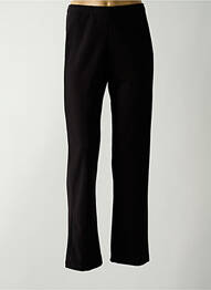 Pantalon drept țesătură crep mărime normală negru GUY DUBOUIS femme