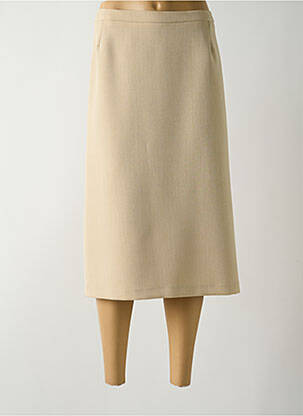 Fustă midi bej LISA CHESNAY femeie