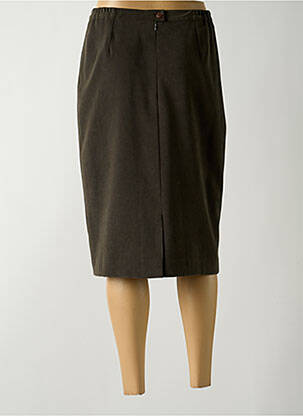 Fustă midi talie înaltă verde GUY DUBOUIS femeie