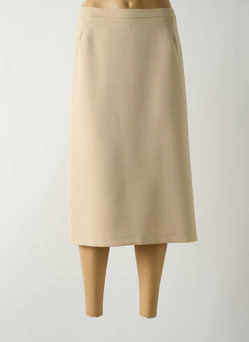 Fustă midi bej LISA CHESNAY femeie