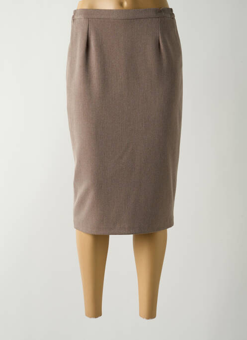 Fustă midi maro GUY DUBOUIS femeie