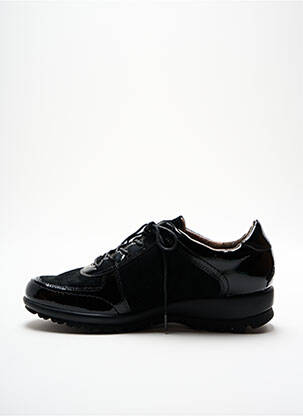 Adidași material neted toc plat până la 3 cm negru SWEET femeie